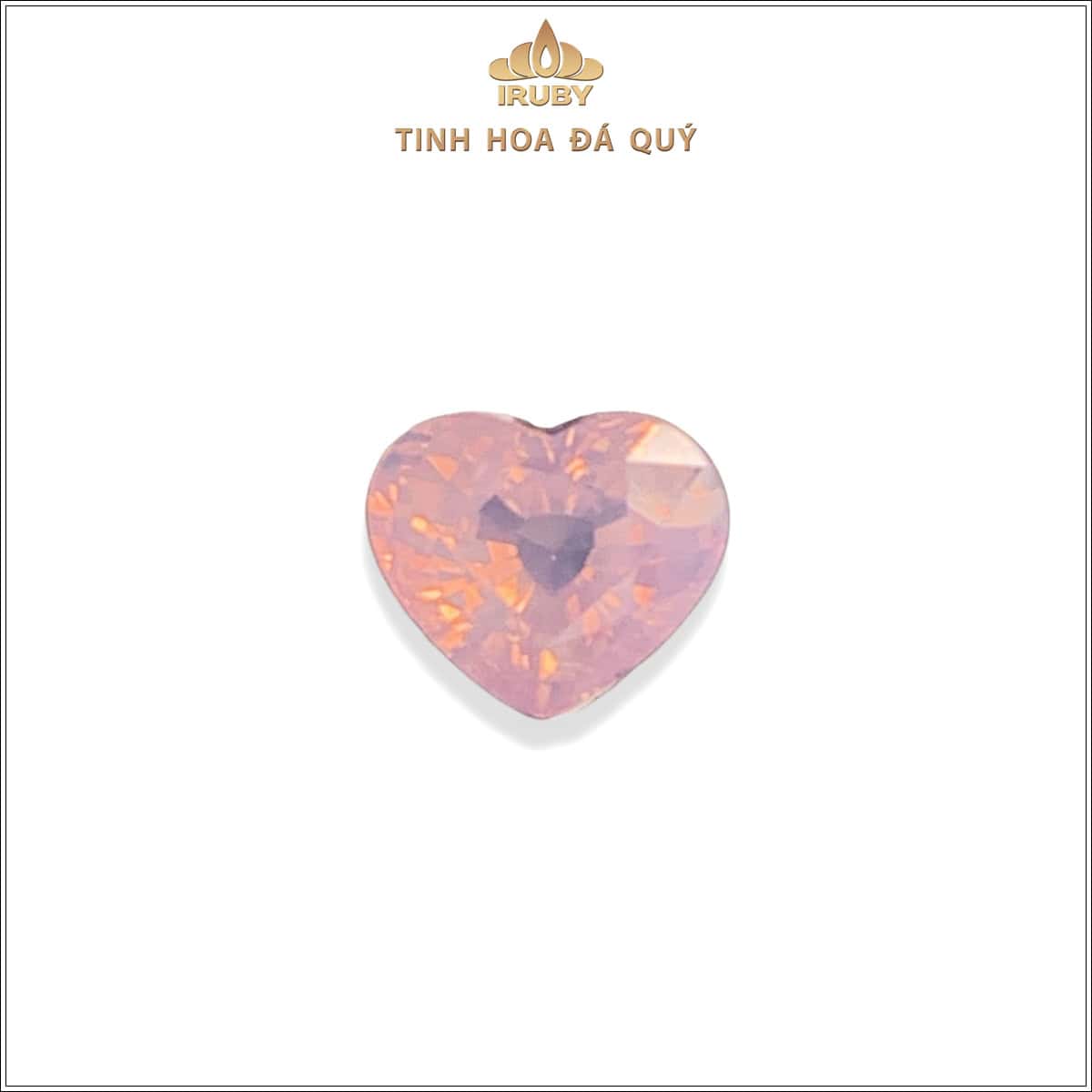 Đá Sapphire trái tim màu cháo đồng 1,19ct tự nhiên 100% – IRPSKG33 25915119