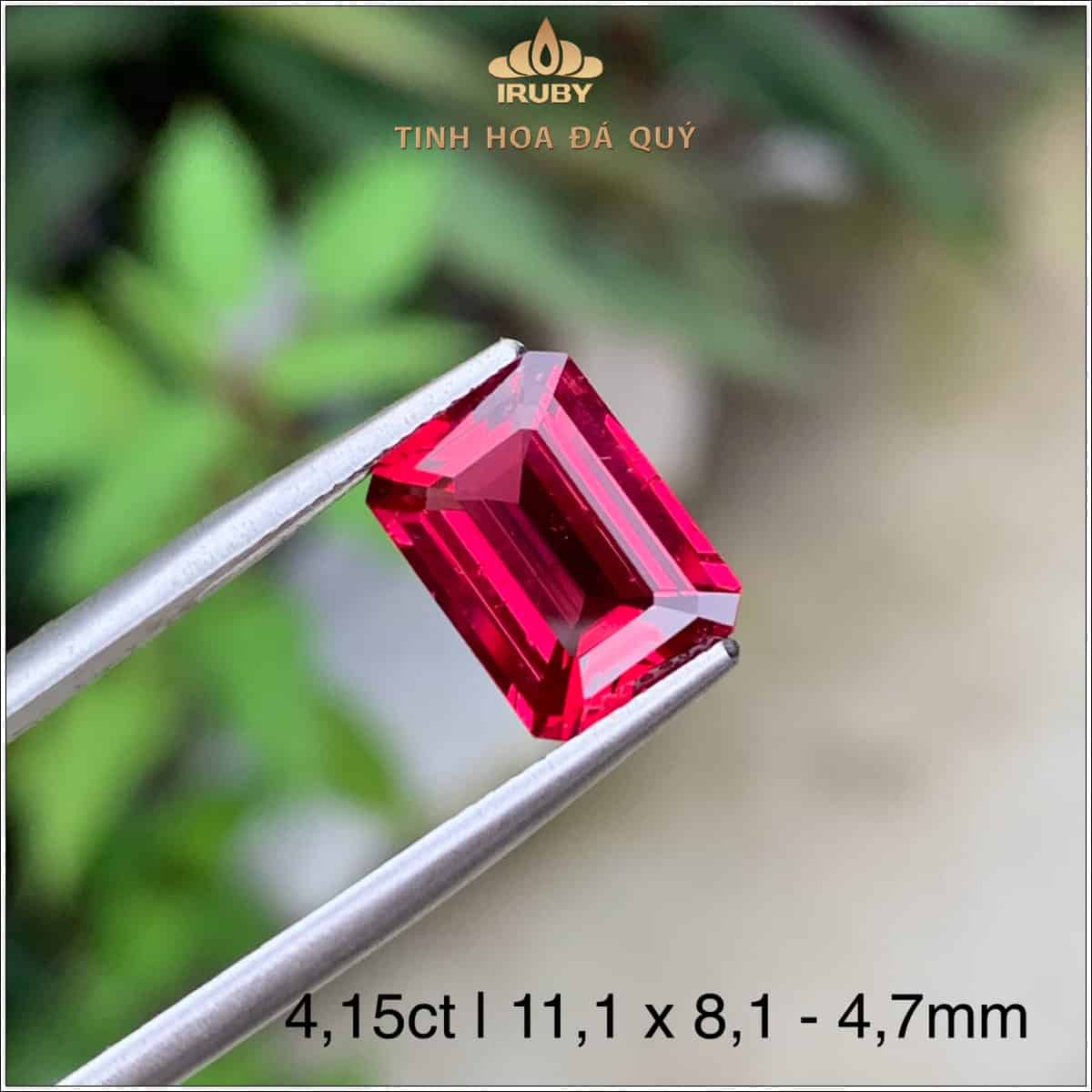 Đá Spinel đỏ Lục Yên thiên nhiên 100% 4,15ct - IRSI250 258200415 Đá Spinel đỏ Lục Yên thiên nhiên 100% 4,15ct - IRSI250 258200415