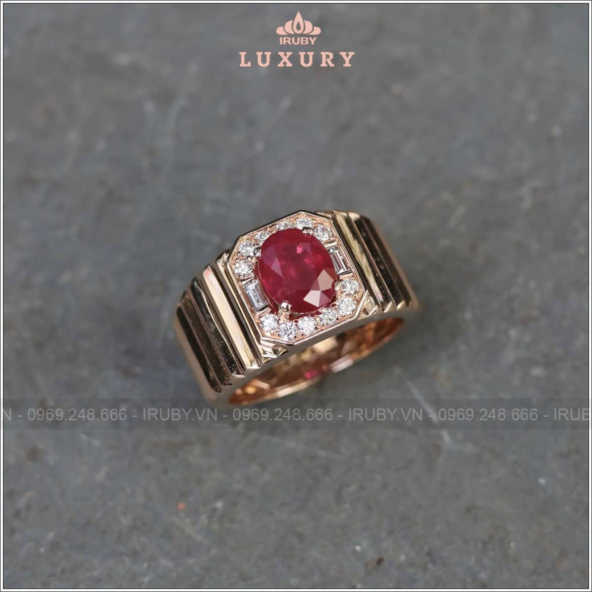 Nhẫn nam IRuby Lộc Phát 2,08ct - IRRF126 2509208