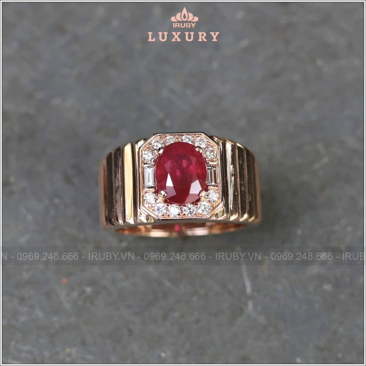 Nhẫn nam IRuby Lộc Phát 2,08ct - IRRF126 2509208
