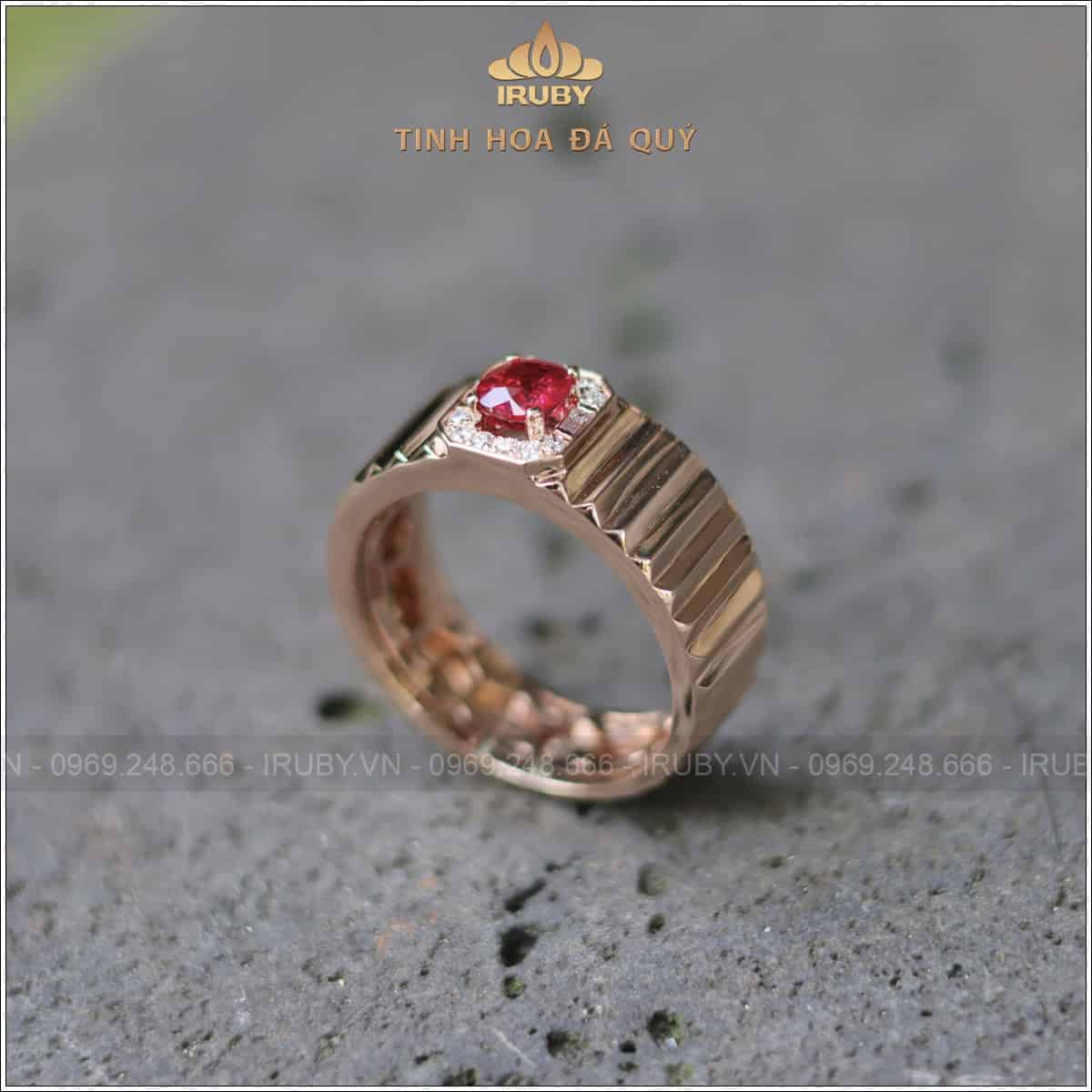 Nhẫn nam Ruby 0,64ct mẫu Lộc Phát - IRRF28 25810064