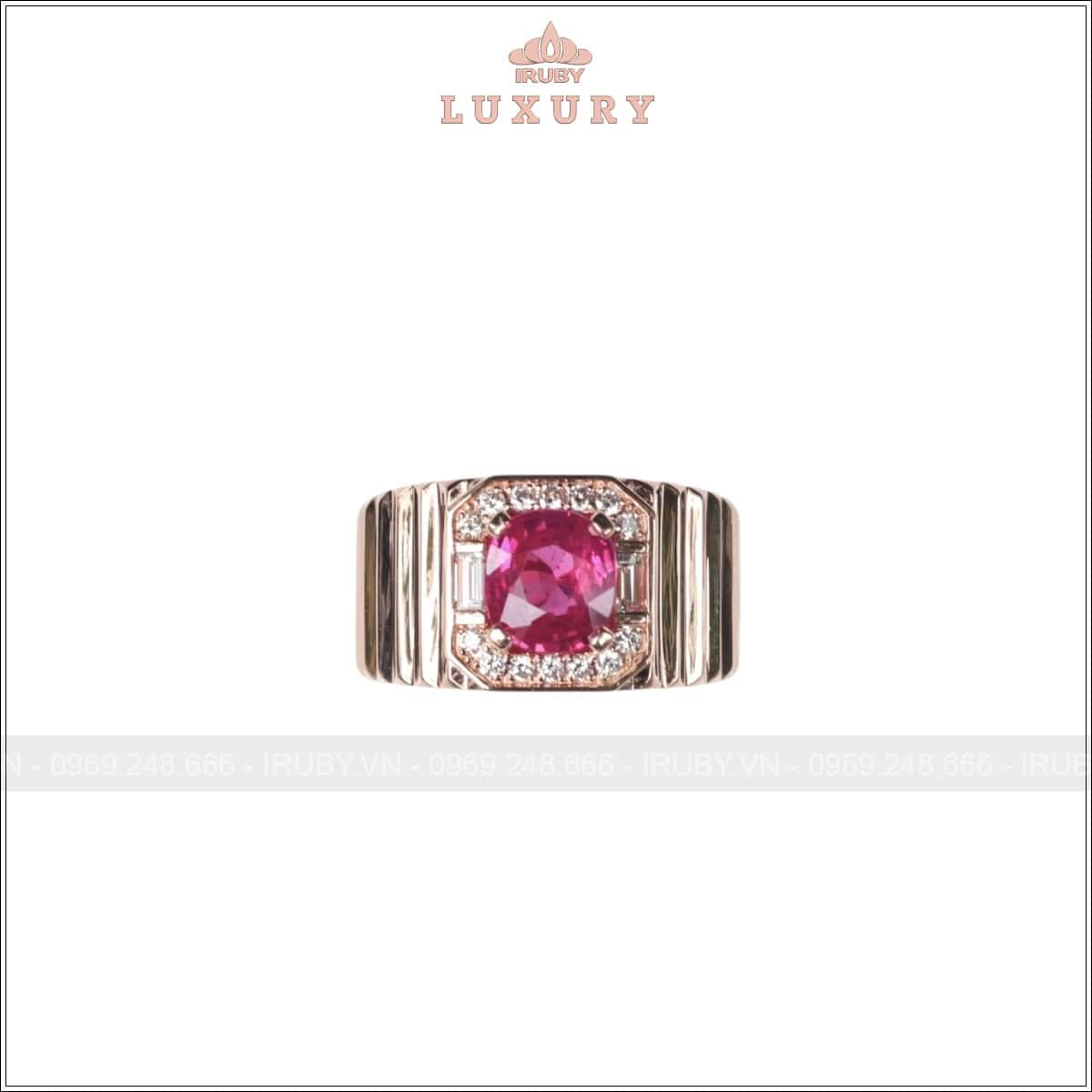 Nhẫn nam Ruby 1,31ct mẫu Lộc Phát – IRRF160 2503131