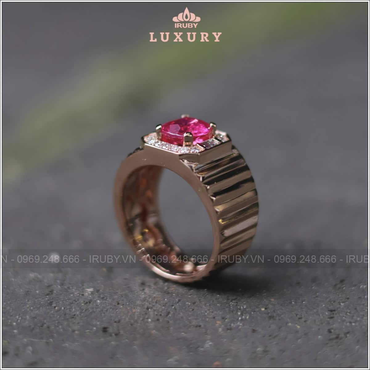 Nhẫn nam Ruby 1,31ct mẫu Lộc Phát - IRRF160 2503131