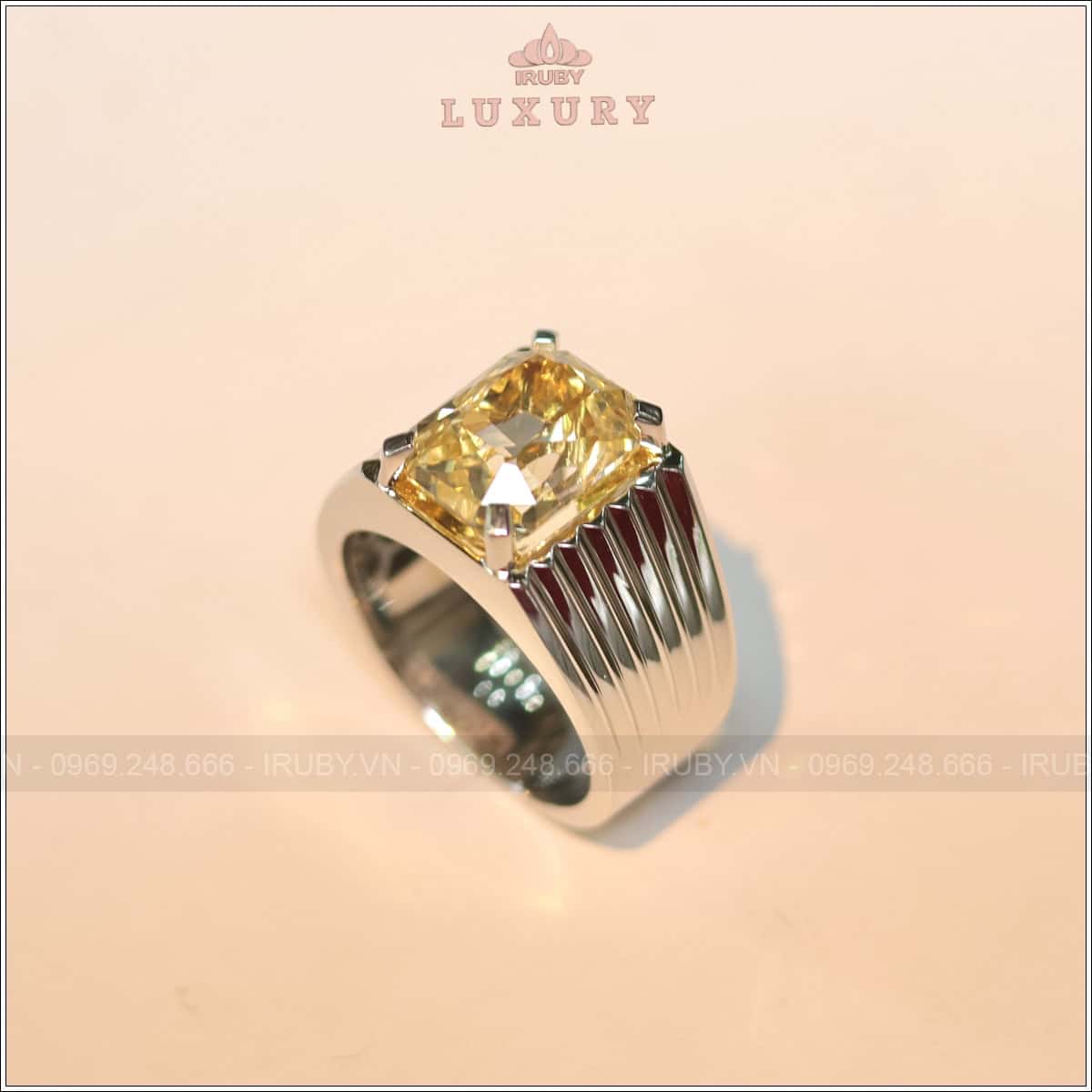 Nhẫn nam Sapphire vàng 8,70ct phong cách vintage - IRYS280 2503870