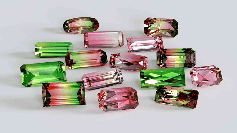 Khi su dung, moi nguoi nen bao quan da Tourmaline da sac can than, tranh va dap manh de lam hong be mat da