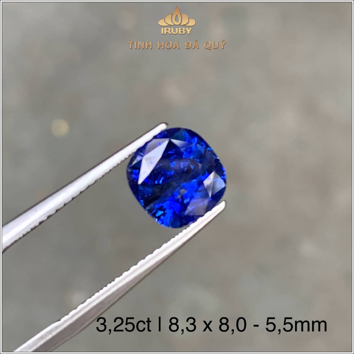 Đá Sapphire xanh lam tự nhiên 3,25ct - IRBS56 23522325