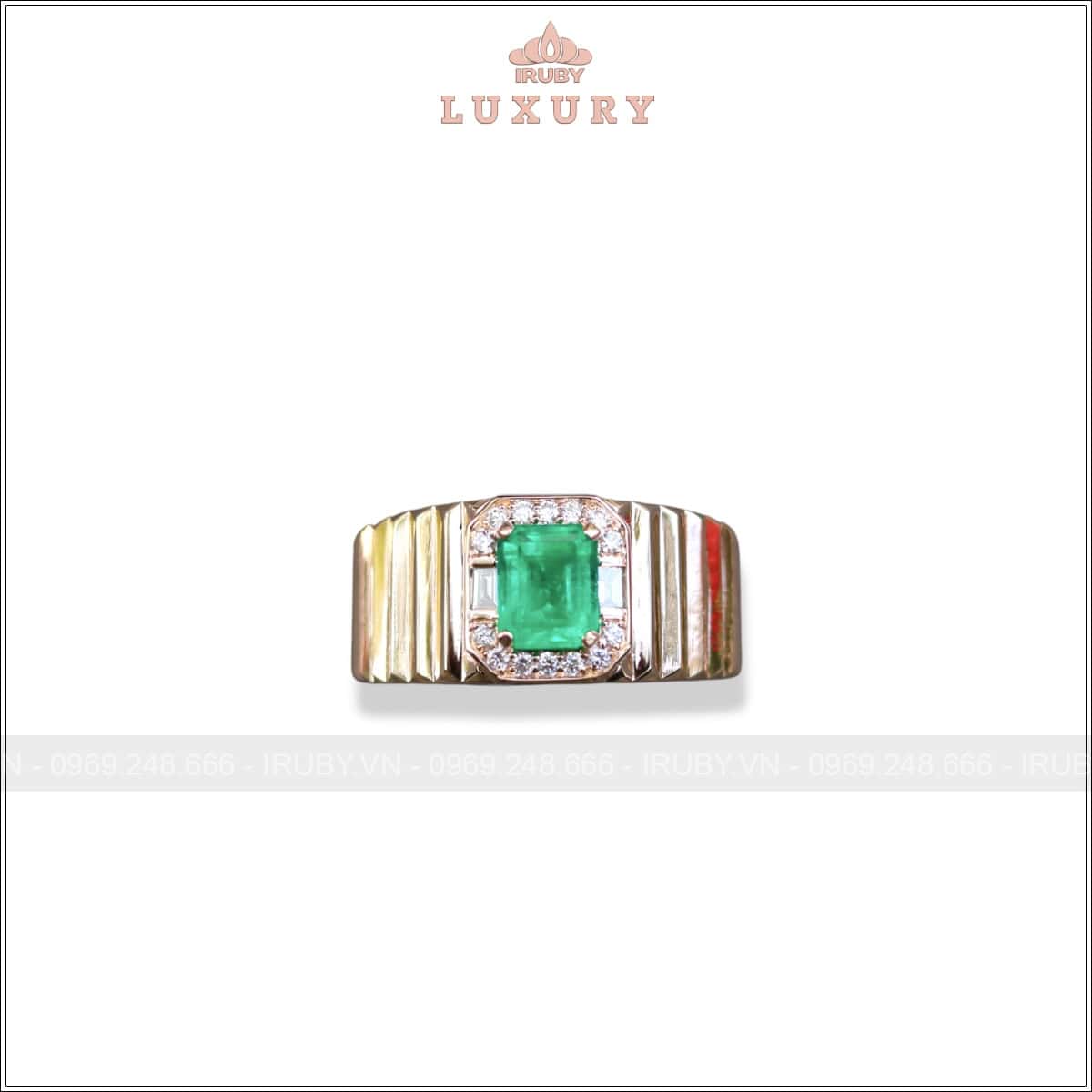 Nhẫn nam Emerald 1,30ct mẫu Lộc Phát – IREM75 25438130