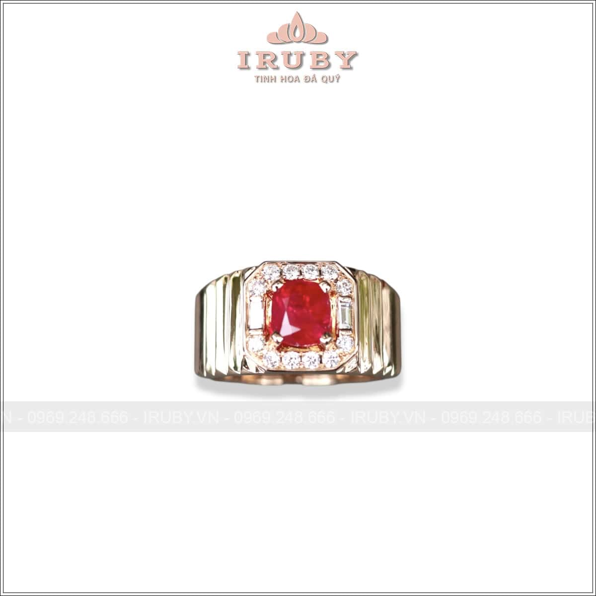 Nhẫn nam Ruby đỏ huyết 1,89ct mẫu Lộc Phát – IRRF239 25988189