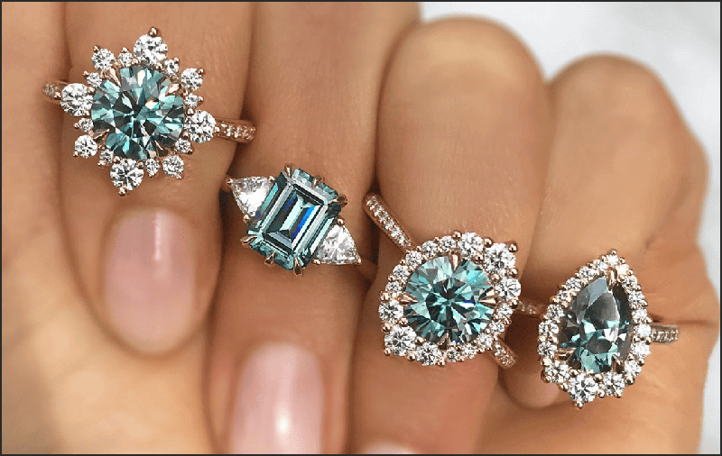 Da Moissanite cung co rat nhieu mau sac va moi mau co the ung voi tung menh trong ngu hanh hien nay