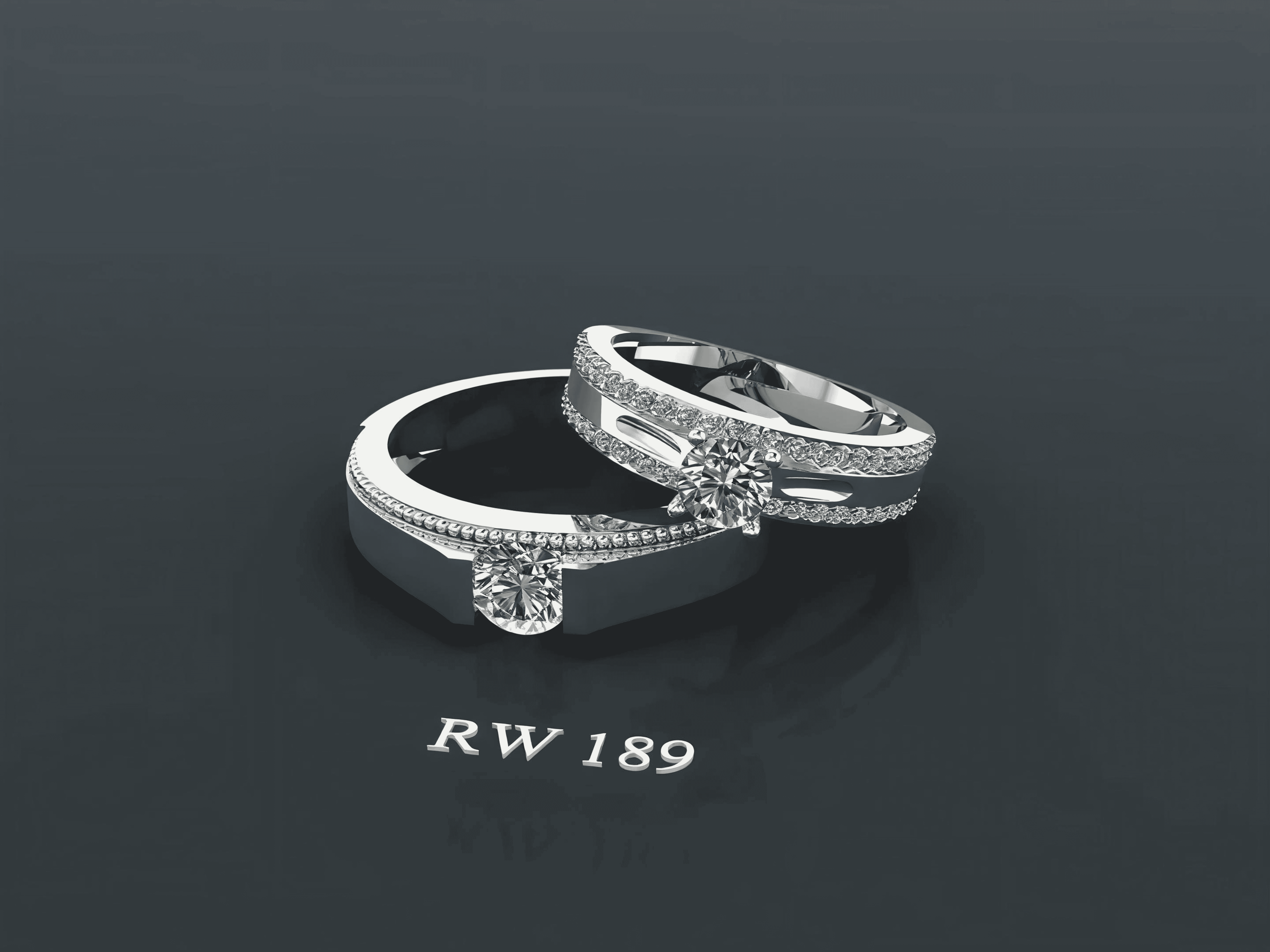 Nhẫn cưới vàng trắng 