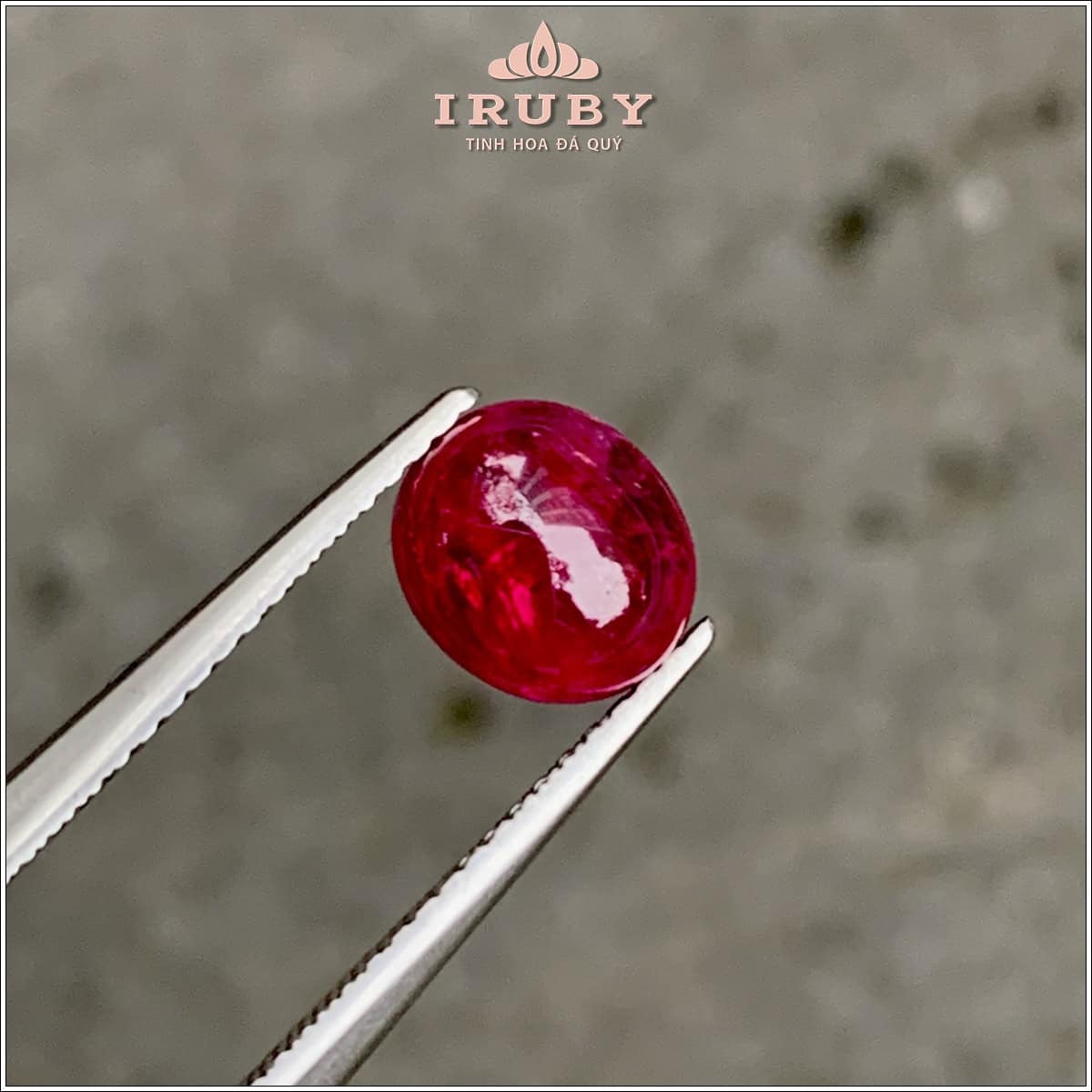 Đá Ruby cabochon đỏ Lục Yên thiên nhiên 100% 1,97ct - IRRC18 25117197