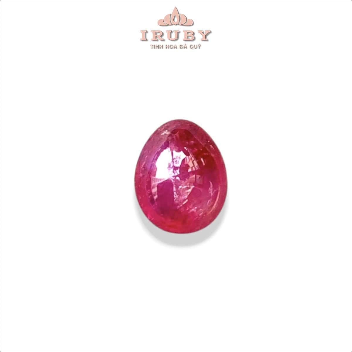 Đá Ruby cabochon hình giọt nước tự nhiên 100% 3,23ct - IRRC18 25116323