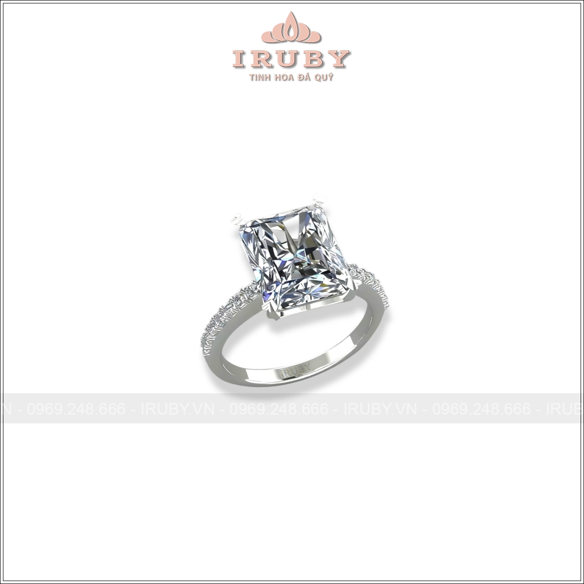 Nhẫn Kim Cương Radiant Thiết Kế Thanh Lịch