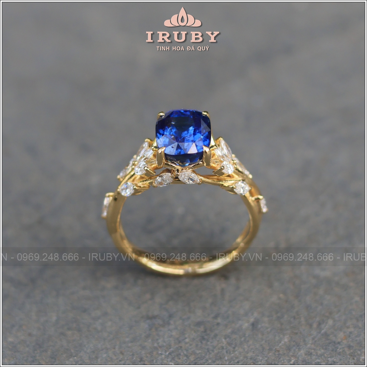 Royal Blue Sapphire 3.01ct - Nhẫn Nữ Sang Trọng Dành Cho Quý Cô Tinh Tế - IRBS135 251180301