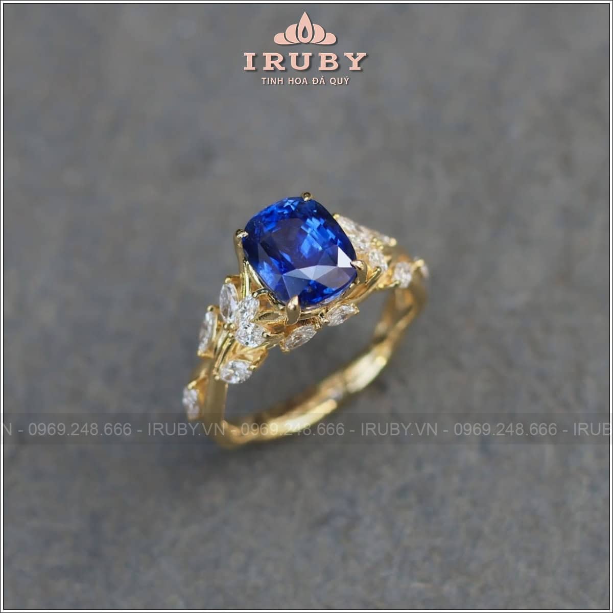 Royal Blue Sapphire 3.01ct - Nhẫn Nữ Sang Trọng Dành Cho Quý Cô Tinh Tế - IRBS135 251180301
