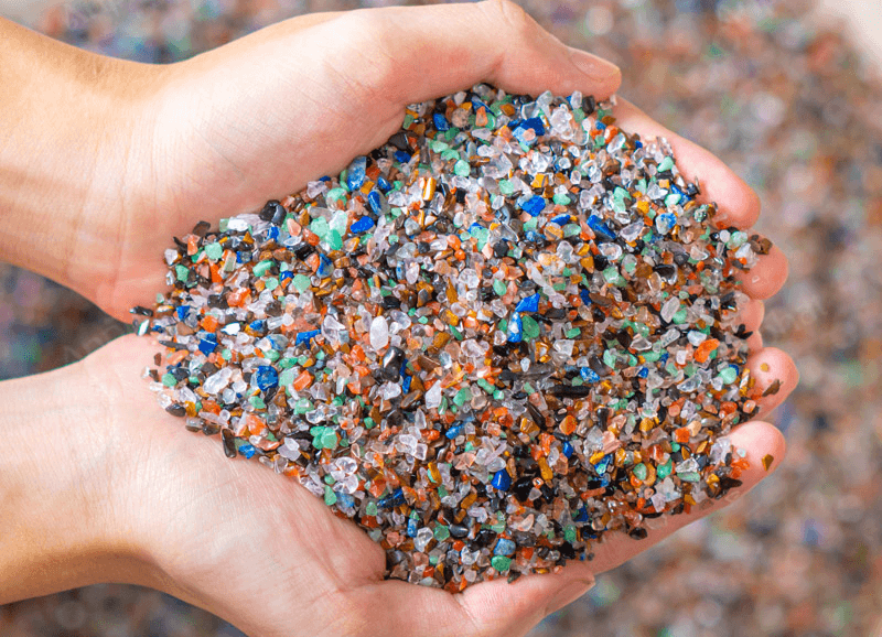 Da thach anh vun chinh la nhung manh vo nho tu tinh the tu nhien nhung van giu nguyen nang luong phong thuy