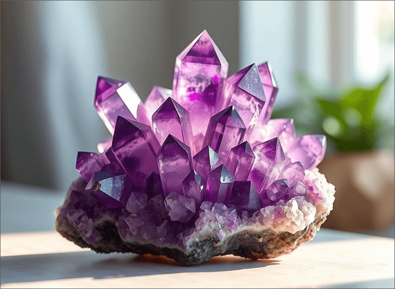 Doi voi phong ngu moi nguoi chi nen dat da Thach Anh tim hoac hong vi no mang nang luong diu nhe