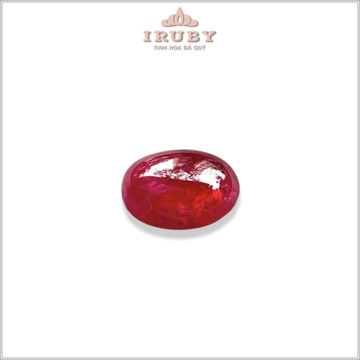 Đá Ruby cabochon huyết kính Lục Yên thiên nhiên 100% 6,92ct - IRRC186 2512100692
