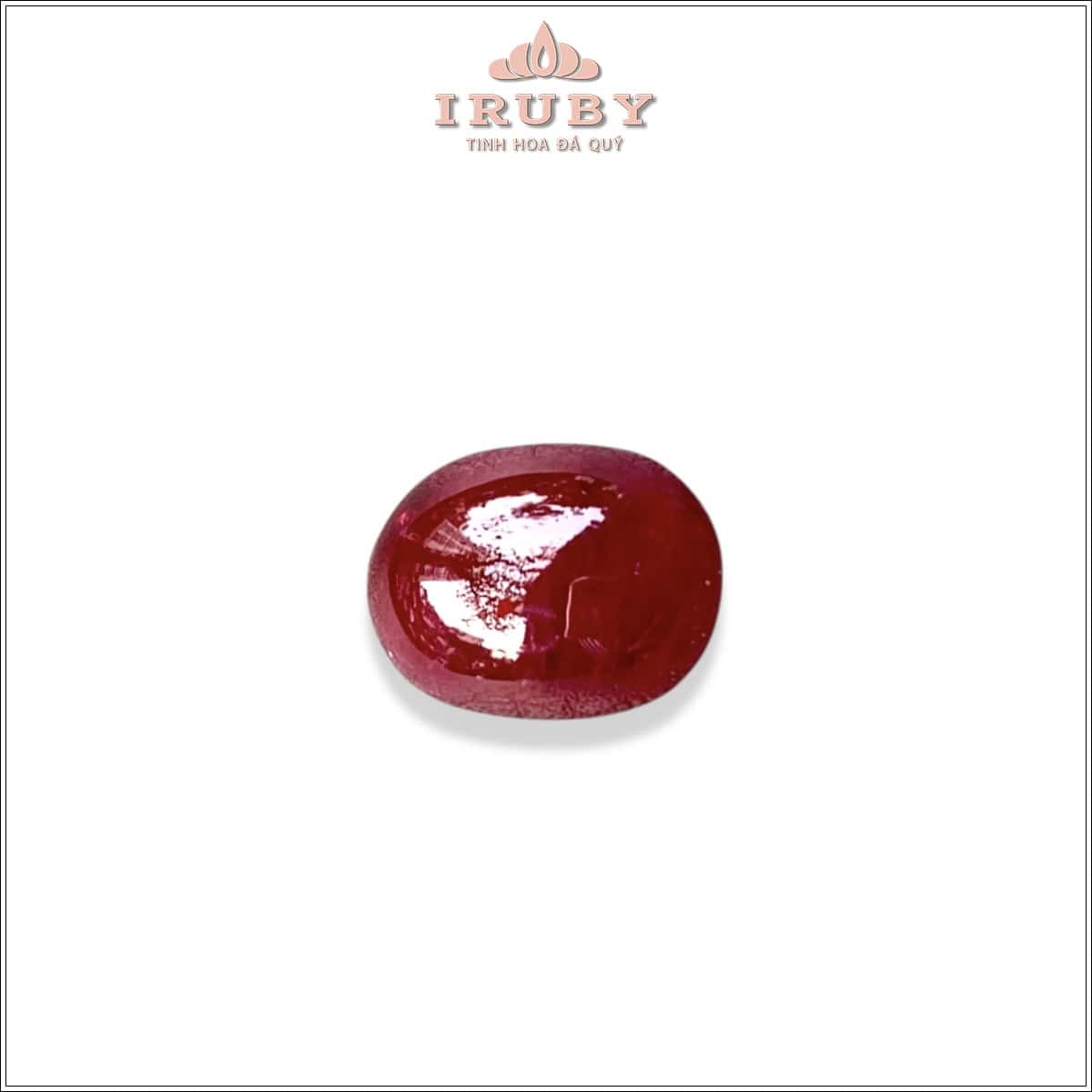 Đá Ruby cabochon huyết kính Lục Yên tự nhiên 100% 7,25ct - IRRC110 251240725