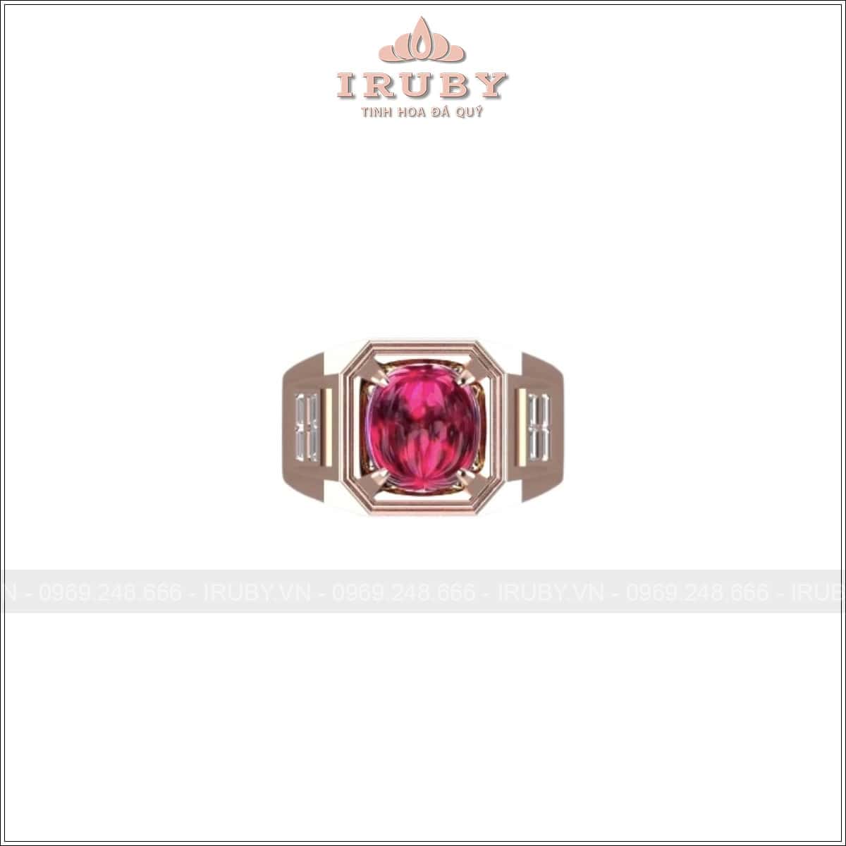 Nhẫn nam Ruby cabochon 4,80ct phong cách chủ tịch – IRRC48 25620480
