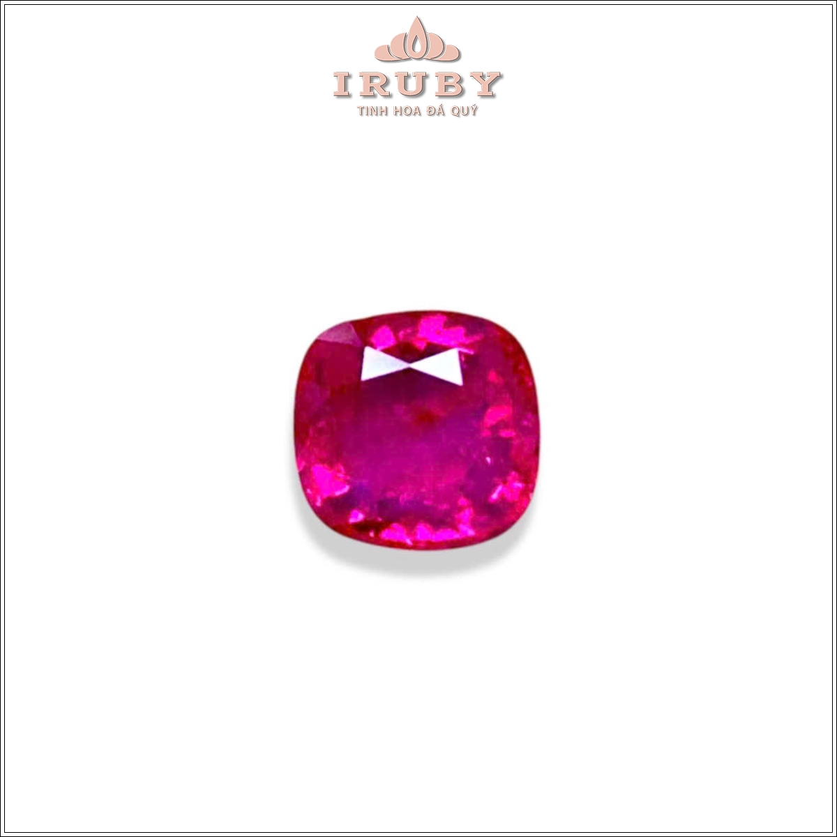 Đá Ruby facet đỏ hồng Lục Yên tự nhiên 100% 1,12ct - IRRF36 251218112