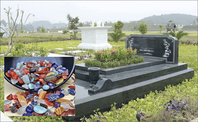 Khi chon da thach anh rai mo, moi nguoi can chon da hop menh va tuoi cua nguoi da khuat de tranh xung khac