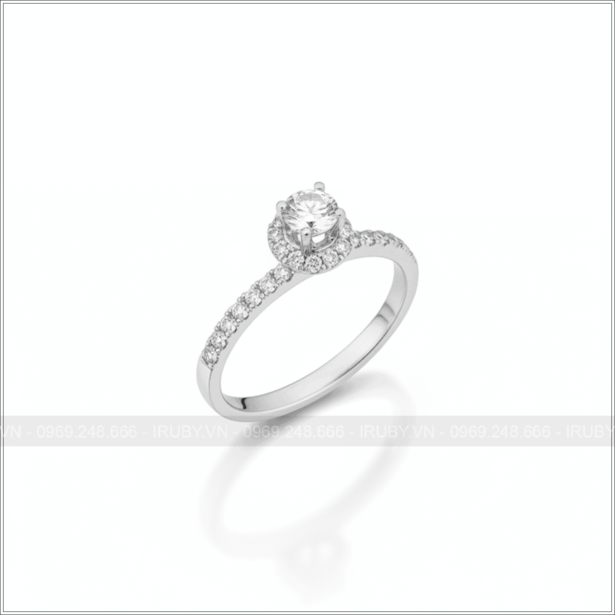 Nhẫn nữ KC vàng trắng 18K – IRNUKC 116