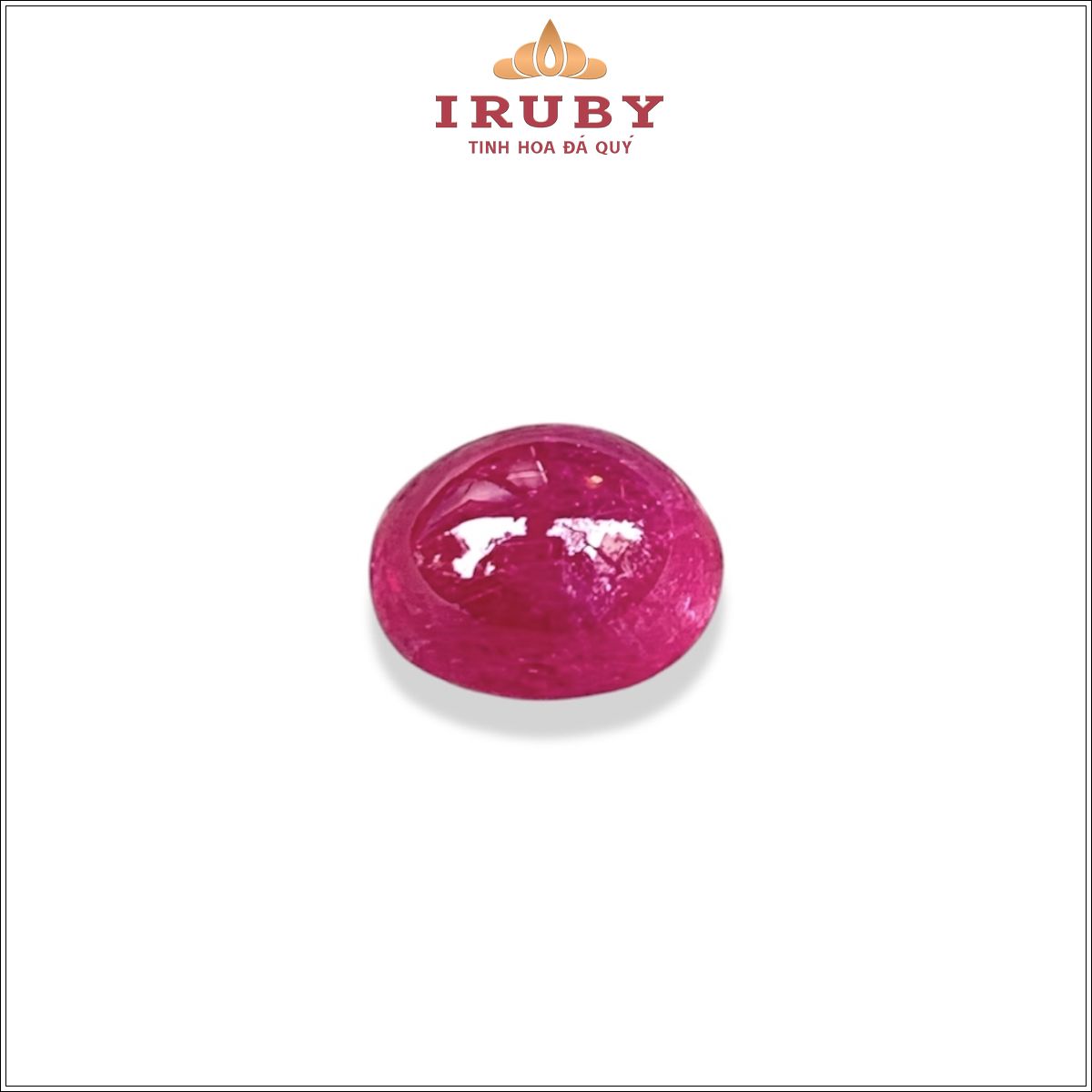 Đá Ruby cabochon đỏ hồng tự nhiên 100% 6,60ct - IRKA38 26125660