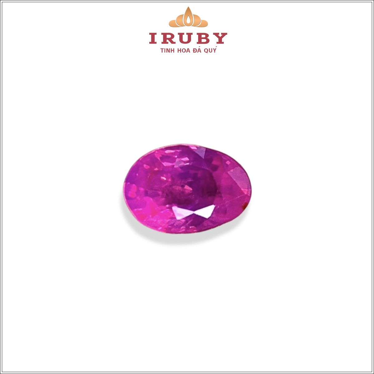 Đá Ruby facet hồng tự nhiên 100% 1,17ct - IRHT 2601117