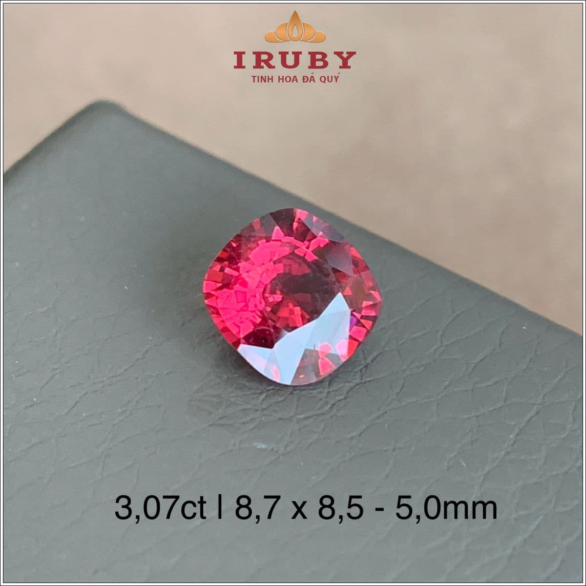 Đá Spinel đỏ Lục Yên thiên nhiên 100% 3,07ct - IRDI115 26190307 Đá Spinel đỏ Lục Yên thiên nhiên 100% 3,07ct - IRDI115 26190307 (3)