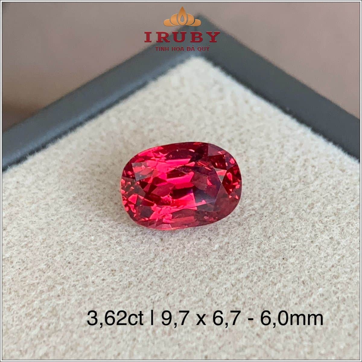 Đá Spinel đỏ Lục Yên thiên nhiên 100% 3,62ct - IRDI155 261115362 Đá Spinel đỏ Lục Yên thiên nhiên 100% 3,62ct - IRDI155 261115362