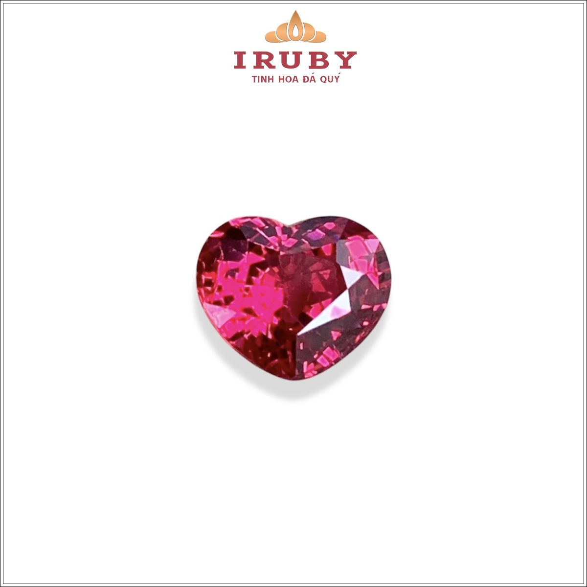 Đá Spinel đỏ hình trái tim tự nhiên 100% 2,32ct - IRHT 2601232