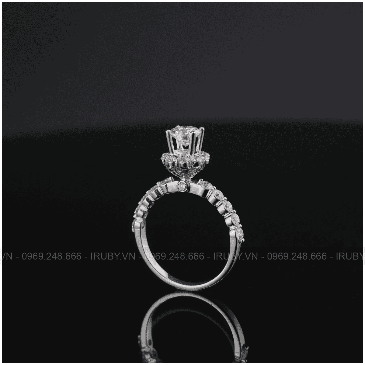 Nhẫn nữ kim cương - IRNUKC073 