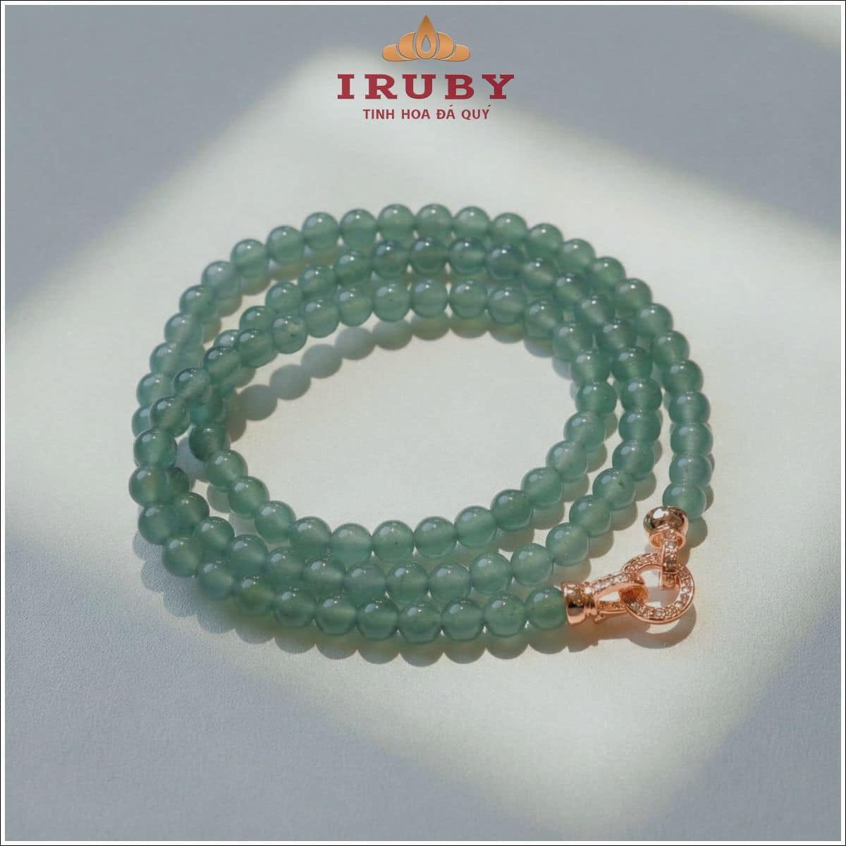 Chuỗi vòng tay Lam Băng hạt 6mm - IRLB 251856