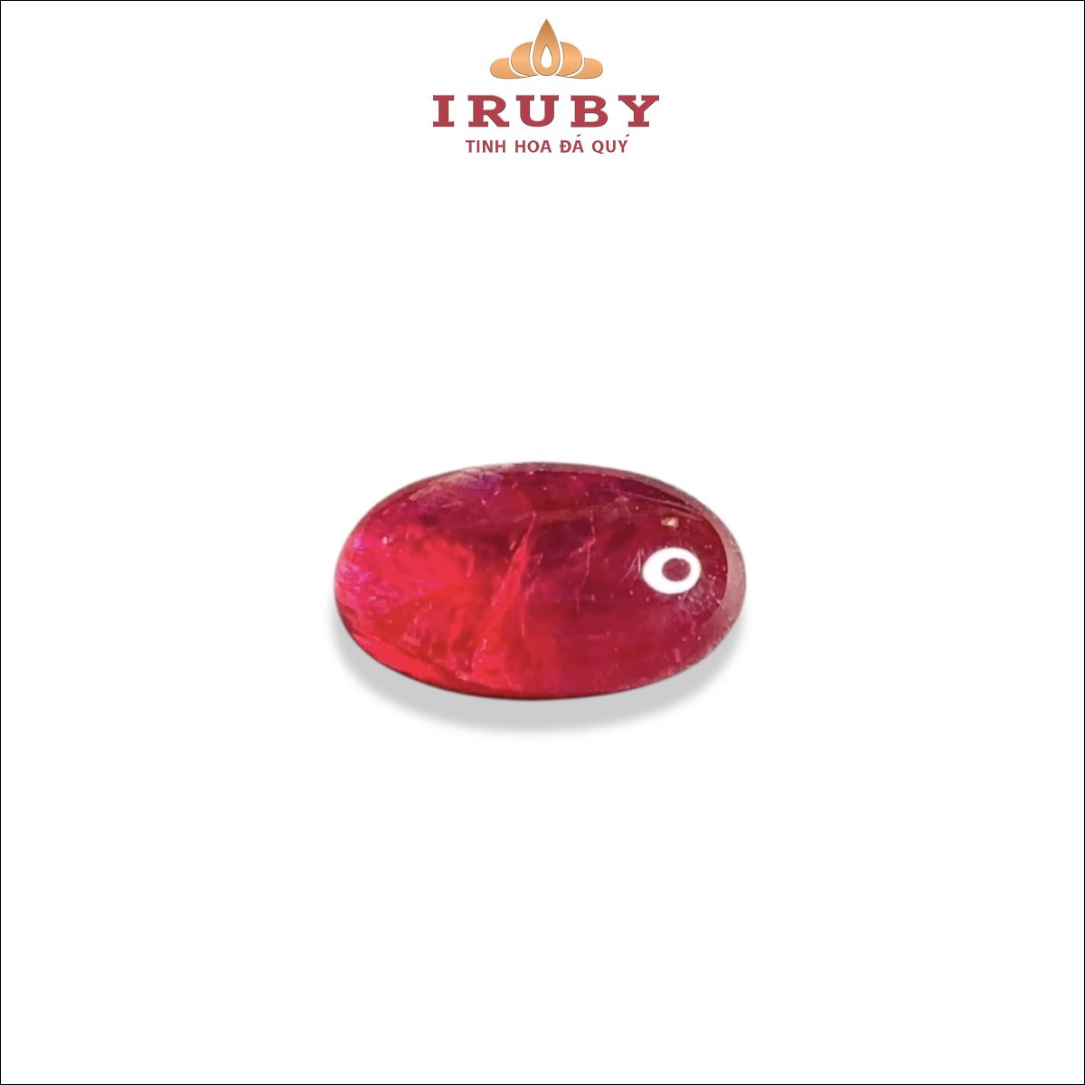 Đá Ruby cabochon đỏ Lục Yên tự nhiên 100% 4,42ct - IRDU38 2601422