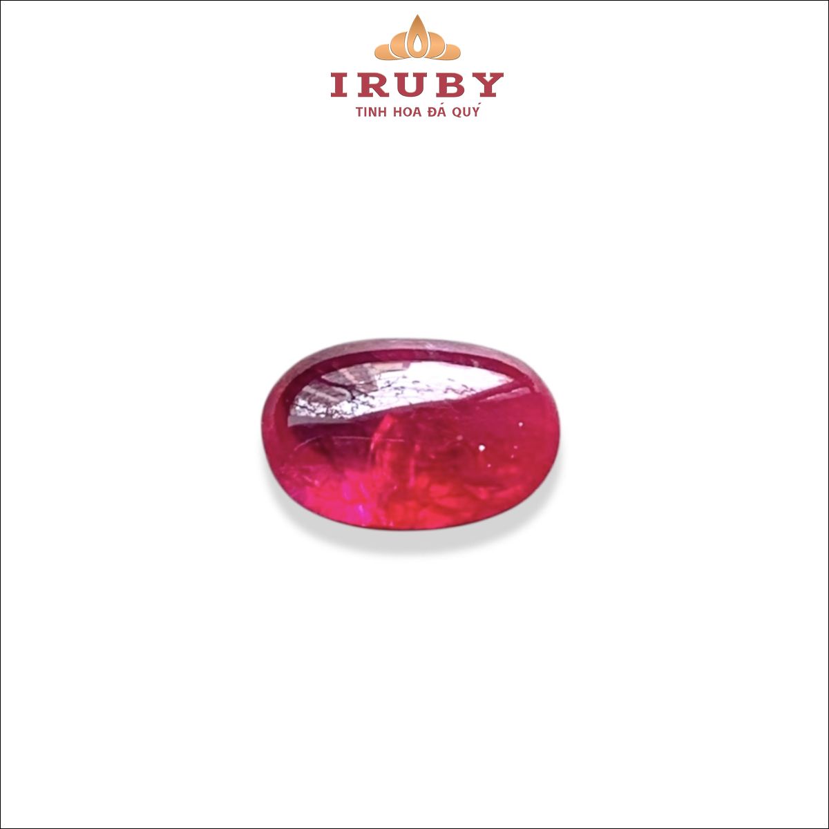 Đá Ruby cabochon đỏ tự nhiên 100% 2,92ct - IRDU25 26118292
