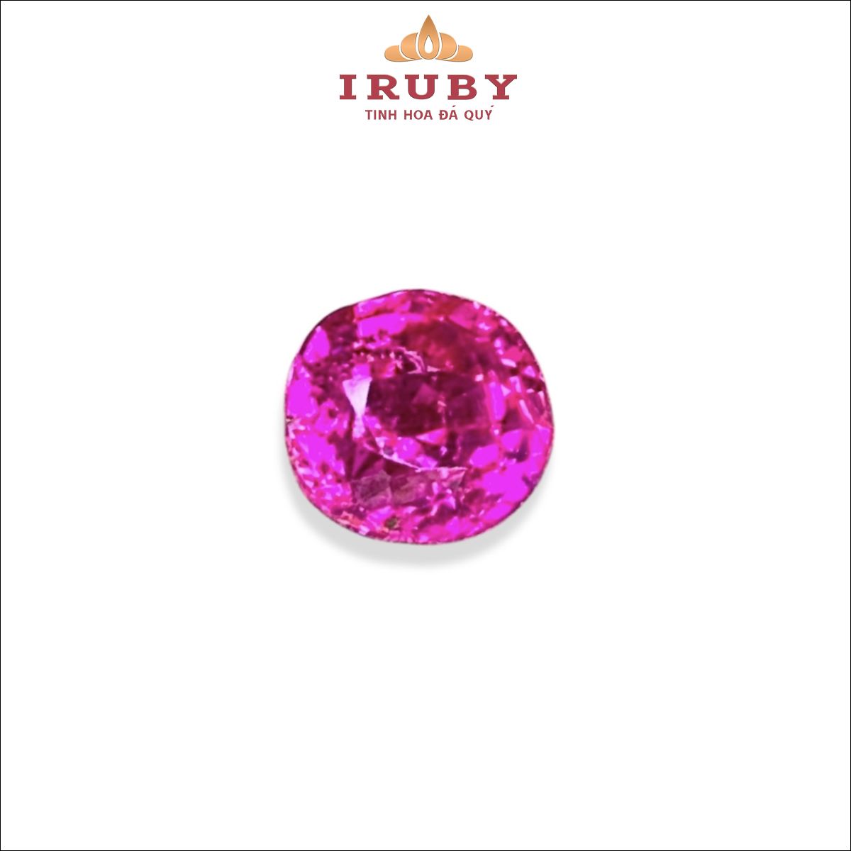Đá Ruby facet đỏ hồng tự nhiên 100% 0,86ct - IRNO39 26122086