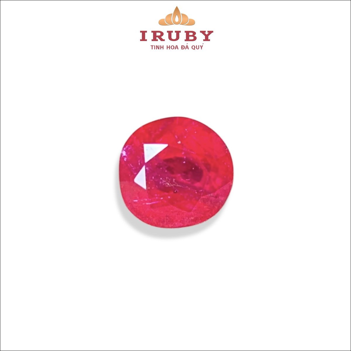 Đá Ruby facet đỏ huyết tự nhiên 100% 1,99ct - IRRF85 260135199