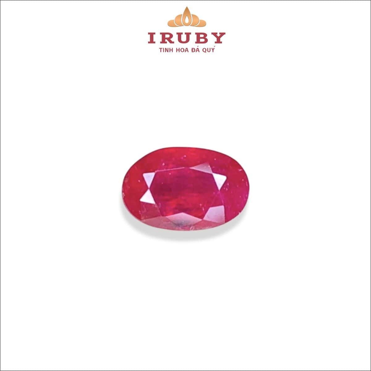 Đá Ruby facet đỏ thiên nhiên 100% 1,27ct - IRRF42 26116127