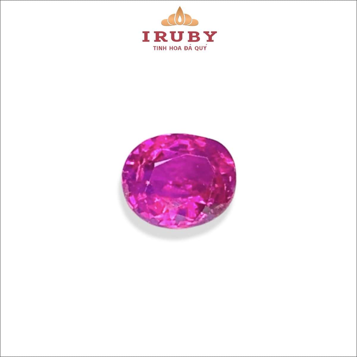 Đá Ruby facet hồng thiên nhiên 100% 0,37ct - IRRF 2612037