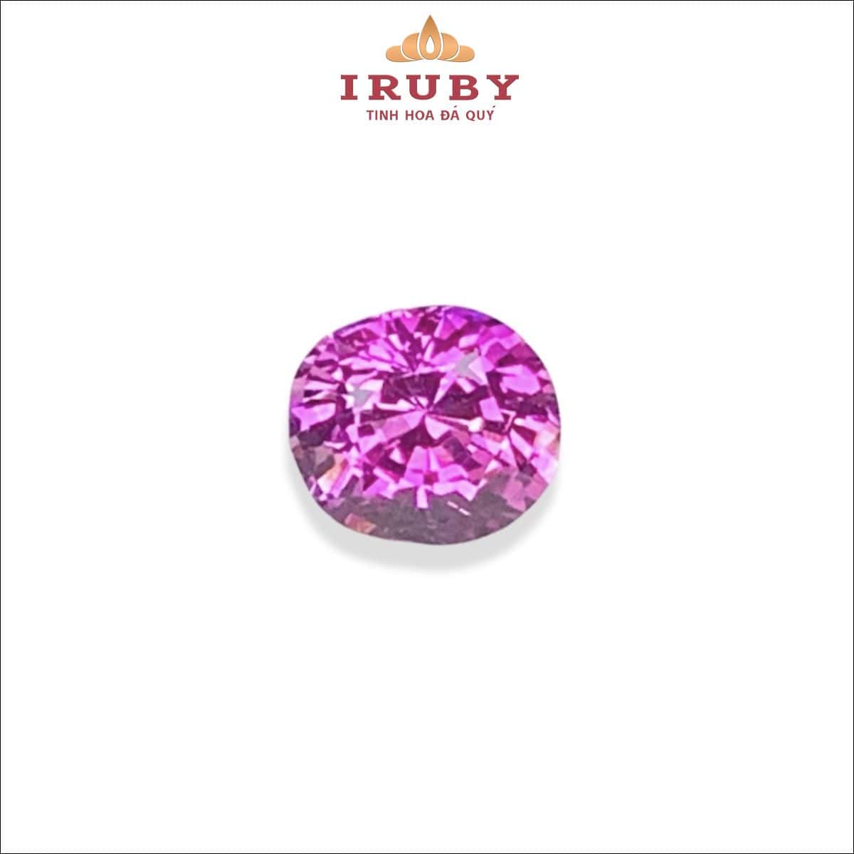 Đá Sapphire hồng tím tự nhiên 100% 0,42ct - IRPS7 2611042