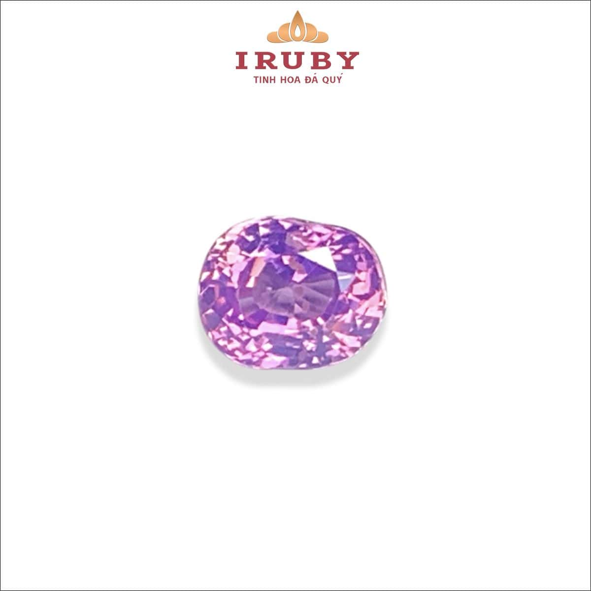 Đá Sapphire hồng tím tự nhiên 100% 0,48ct - IRPS 2612048
