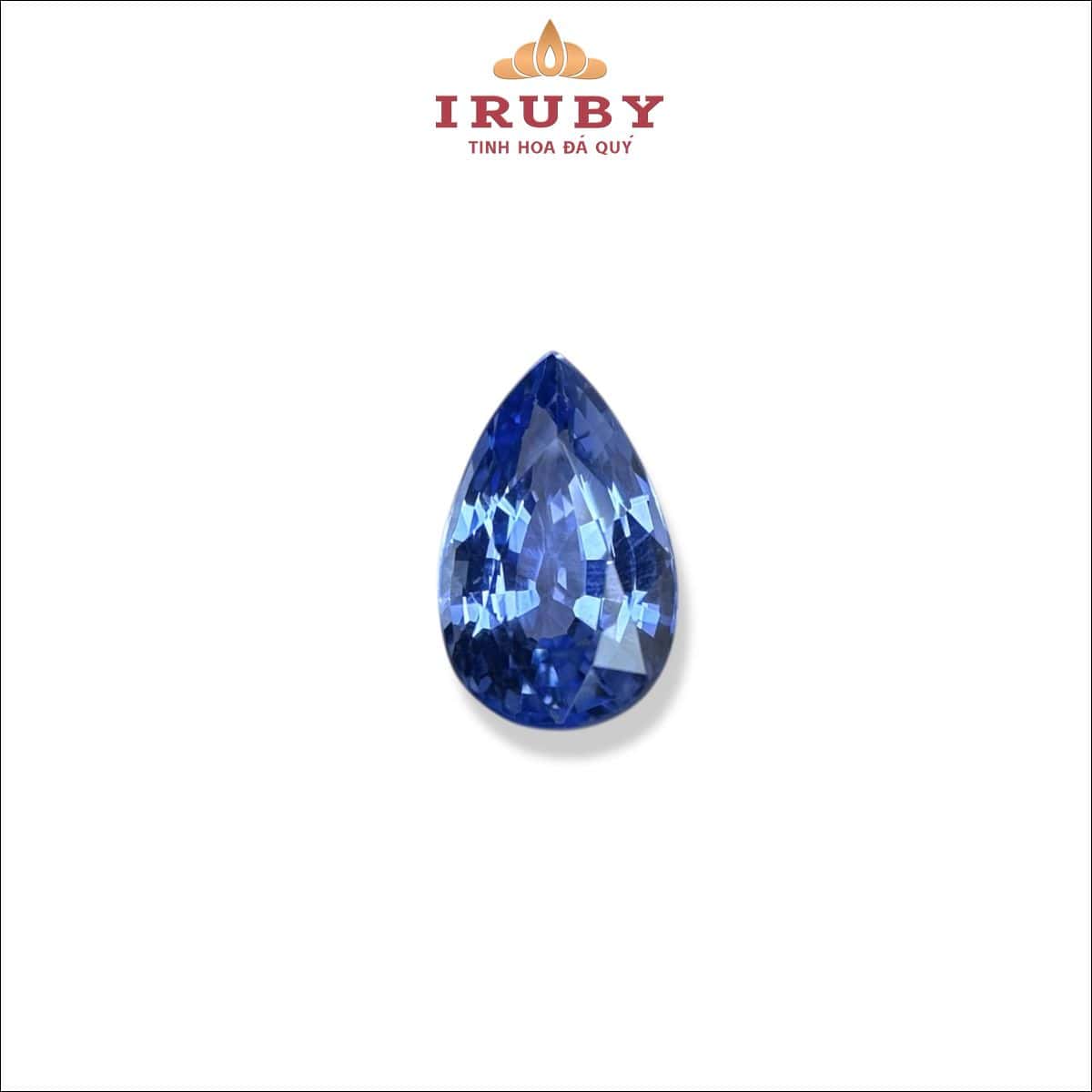 Đá Sapphire xanh lam hình giọt nước tự nhiên 2,79ct - IRBSKG52 26137279