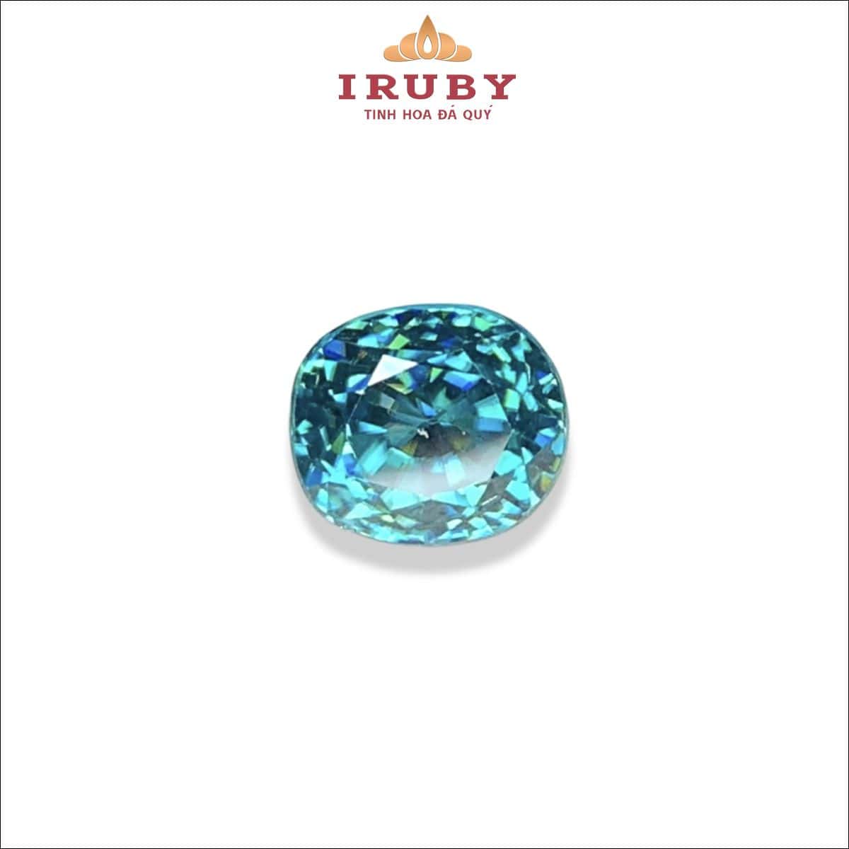 Đá Zircon xanh biển tự nhiên 5,22ct – IRDU12 2616522