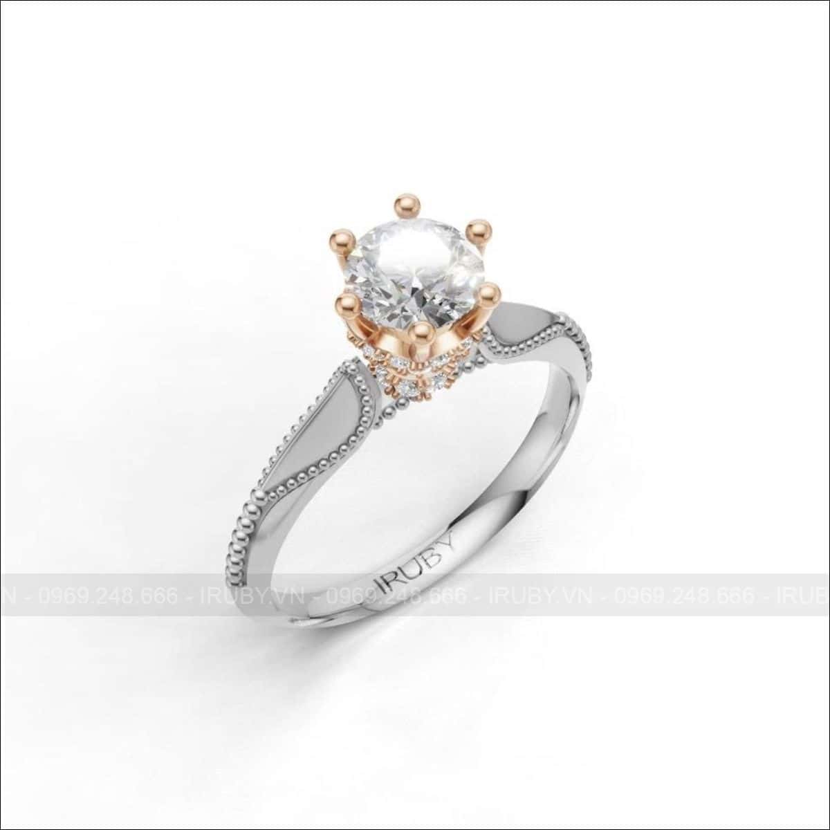 Nhẫn nữ Kc 5ly4 vàng hồng – IRNUKC 120