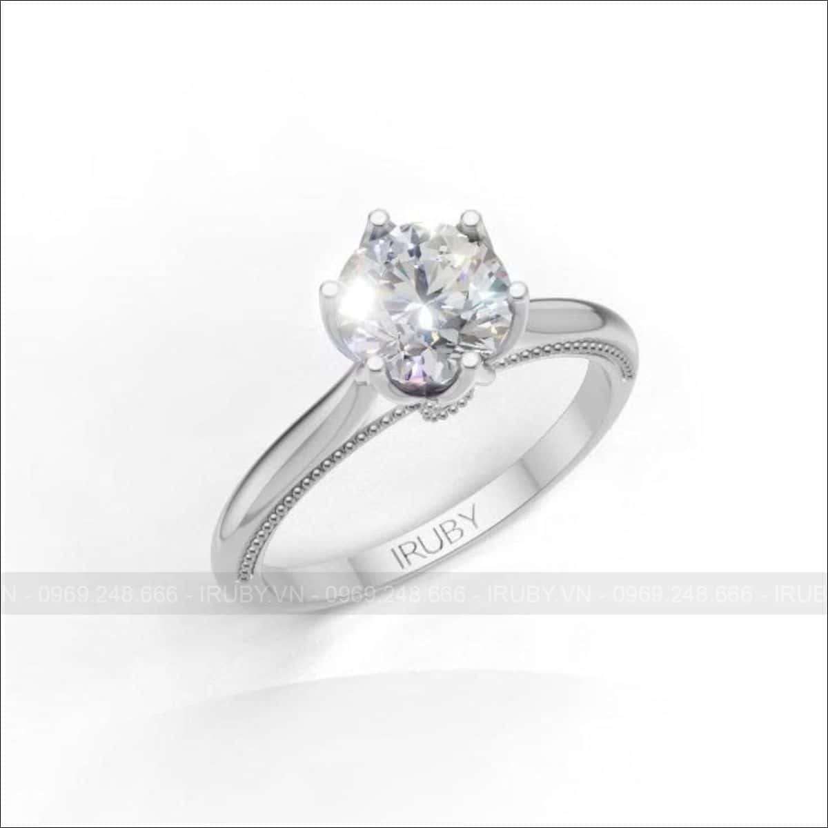 Nhẫn nữ KC 6ly4 Solitaire – IRNUKC 122