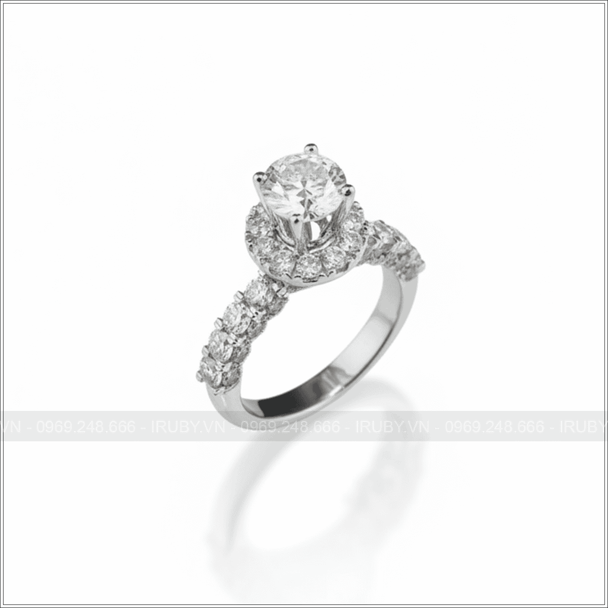 Nhẫn nữ KC vàng trắng 18k – IRNUKC 112