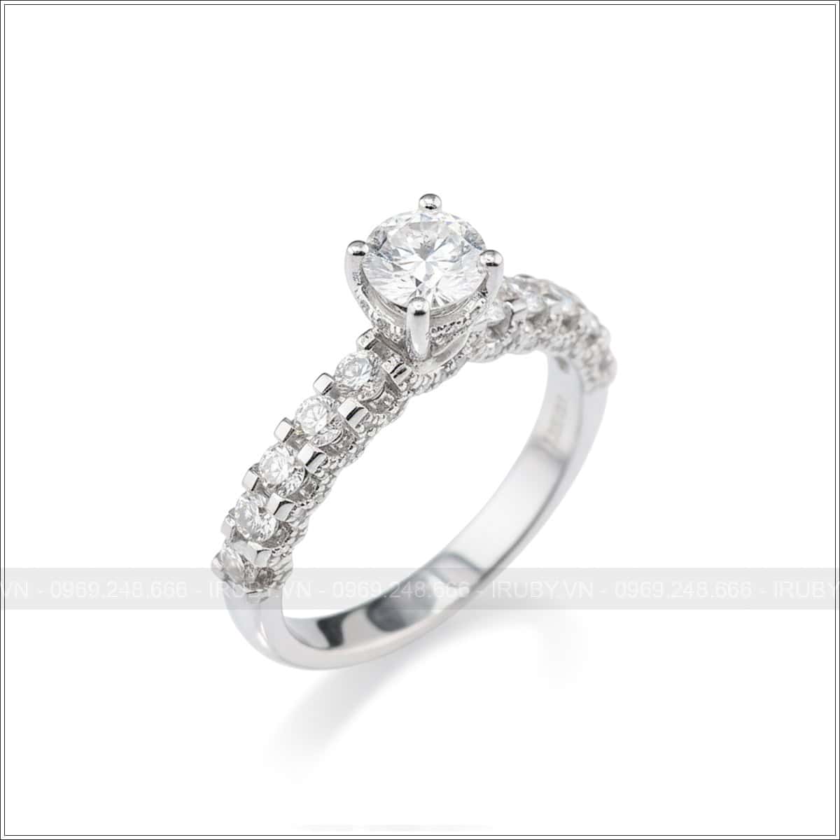 Nhẫn nữ KC vàng trắng 18k – IRNUKC 118