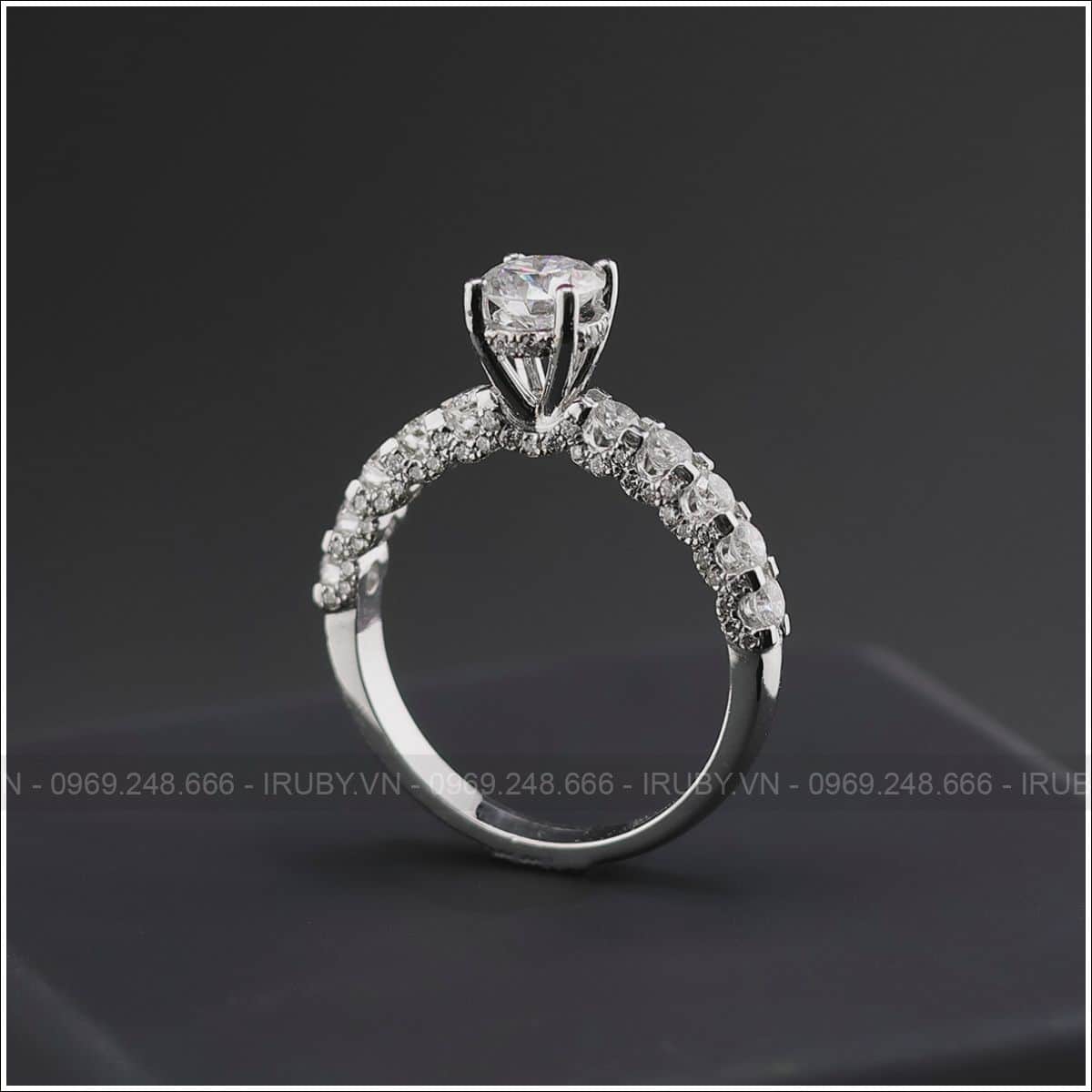 Nhẫn nữ KC vàng trắng 18k - IRNUKC 118 ảnh 4