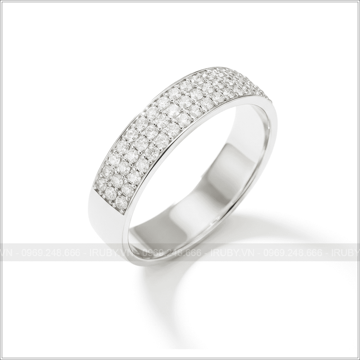 Nhẫn nữ Moissanite bạc xi kim - NNB1 2601350